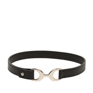 Pre-Loved Hermes Swift Palladium Plated Pavane Double Tour Bracelet